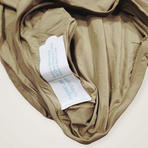 Andie Swim The Samoa One Piece Swimsuit in Olive Tan Cutout Keyhole Size L NWT - Picture 6 of 8